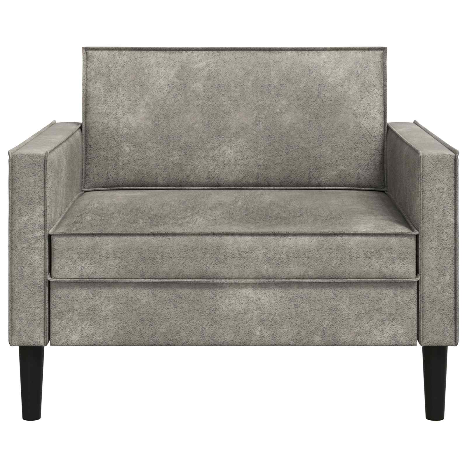 XL fauteuil Lichtgrijs Nep Suede Leer
