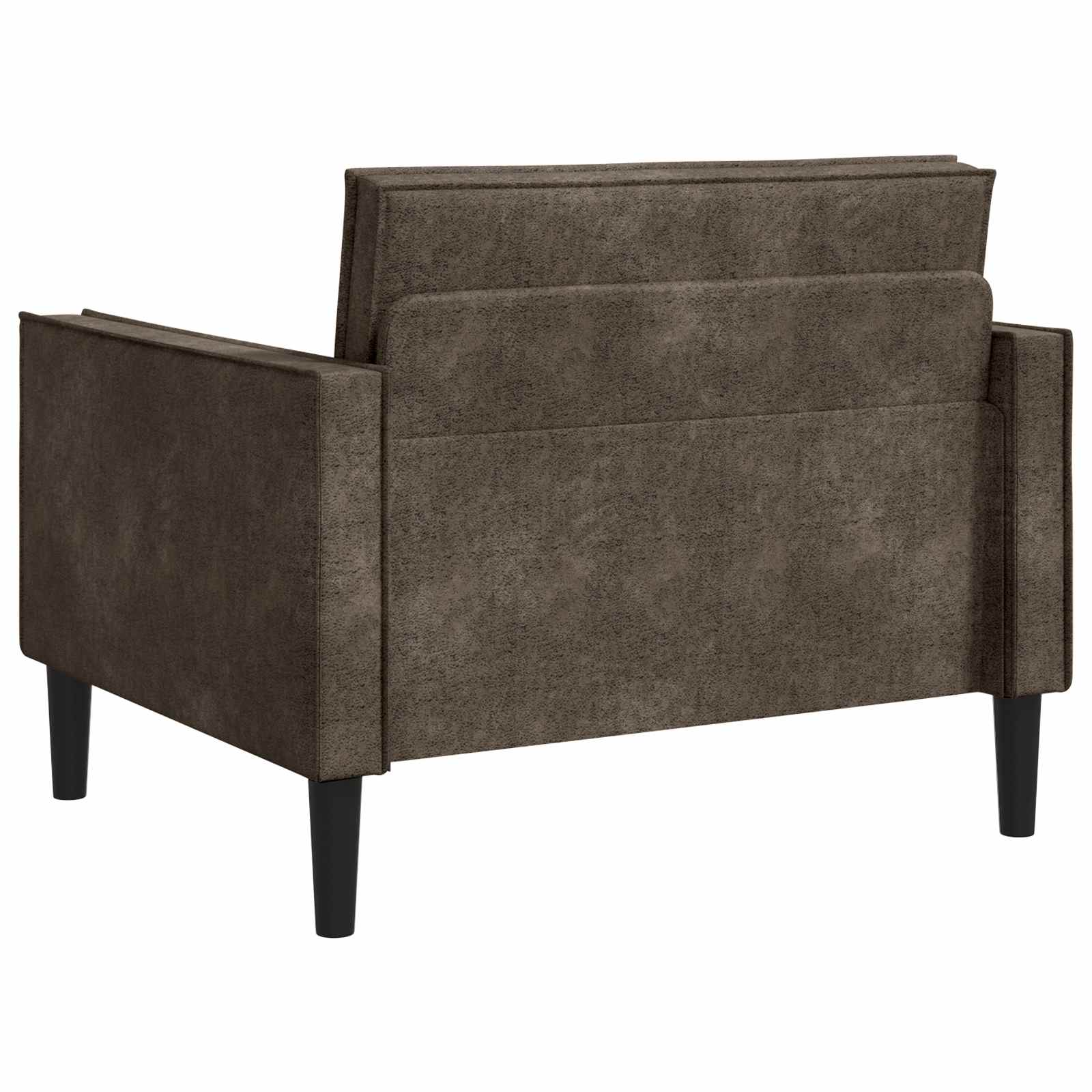 XL fauteuil Donkergrijs Nep Suede Leer