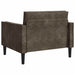 XL fauteuil Donkergrijs Nep Suede Leer