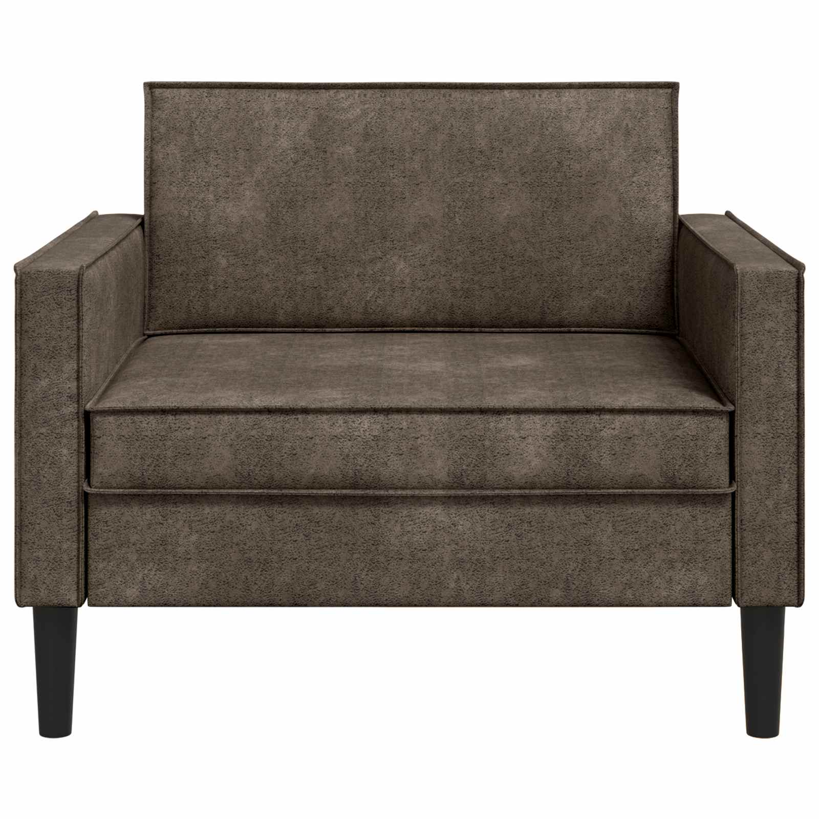XL fauteuil Donkergrijs Nep Suede Leer