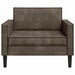 XL fauteuil Donkergrijs Nep Suede Leer