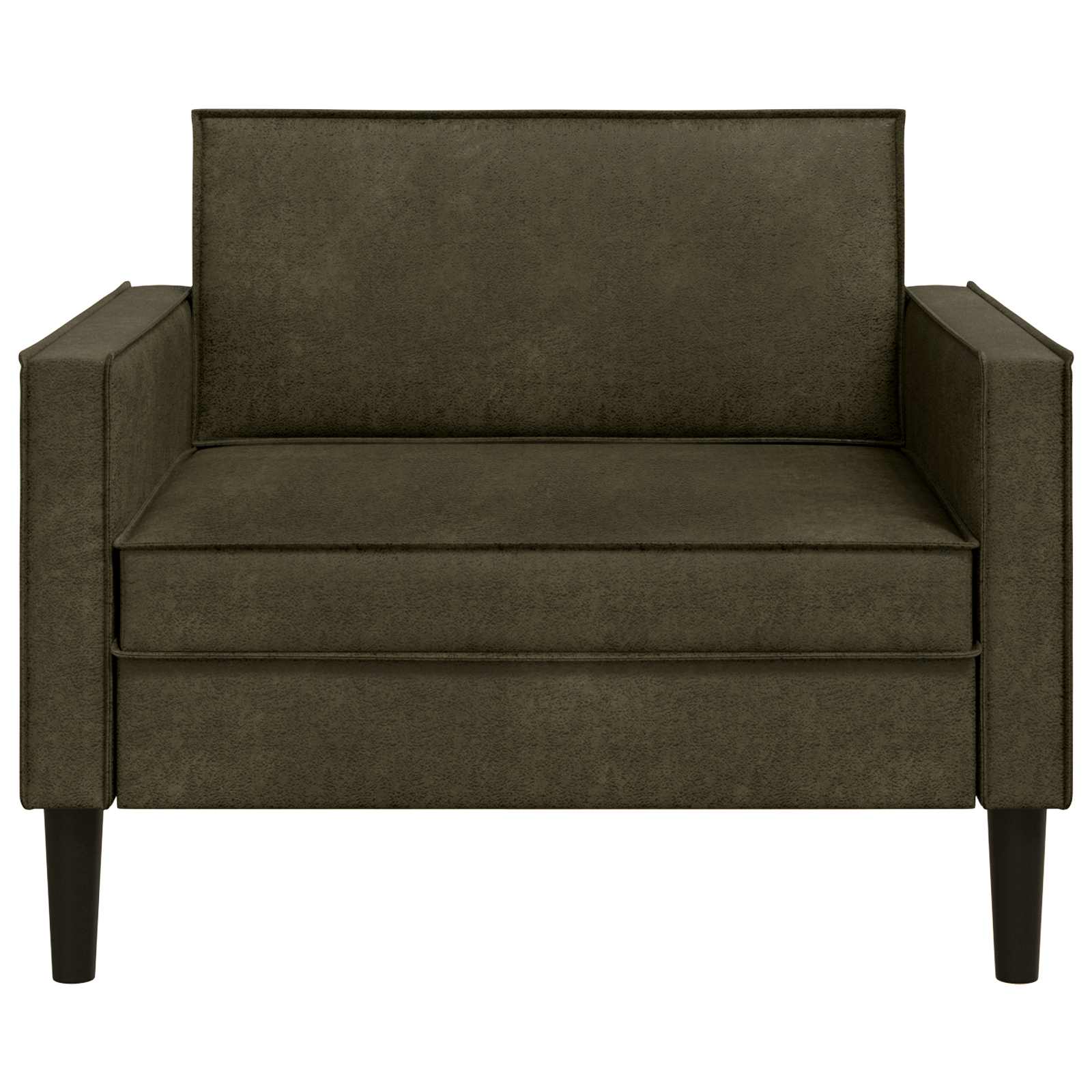 XL fauteuil Legergroen Nep Suede Leer