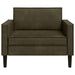 XL fauteuil Legergroen Nep Suede Leer
