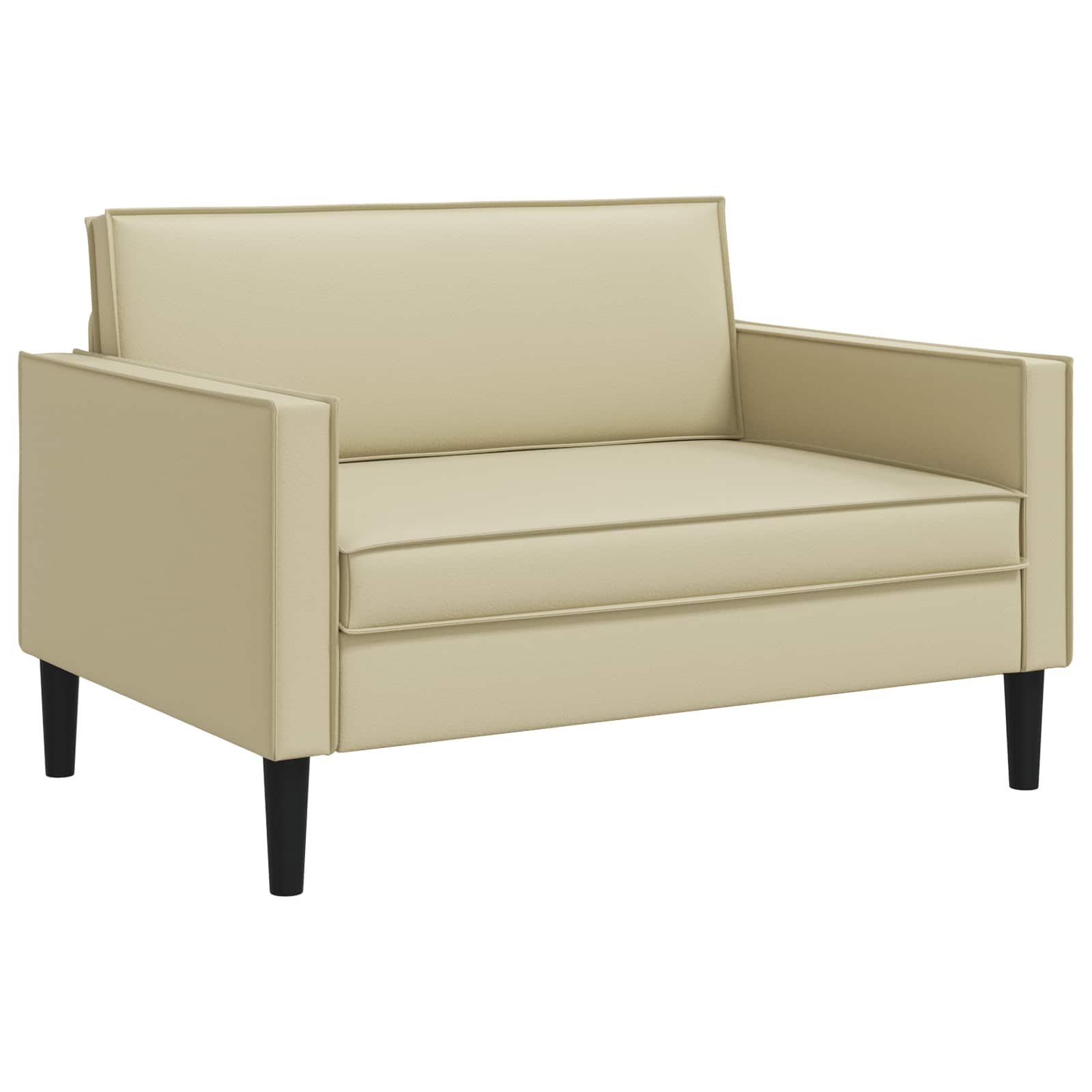 XXL fauteuil Crèmekleurig Kunstleer