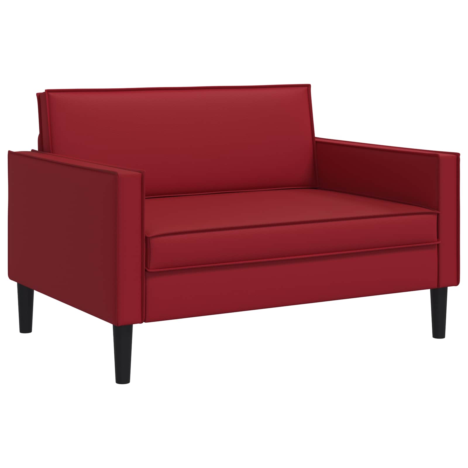 XXL fauteuil Bordeauxrood Kunstleer