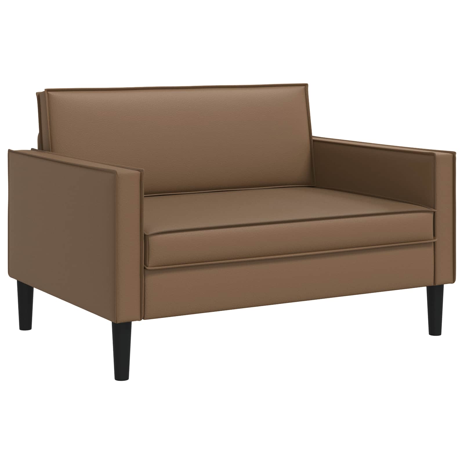 XXL fauteuil Cappuccino Kunstleer