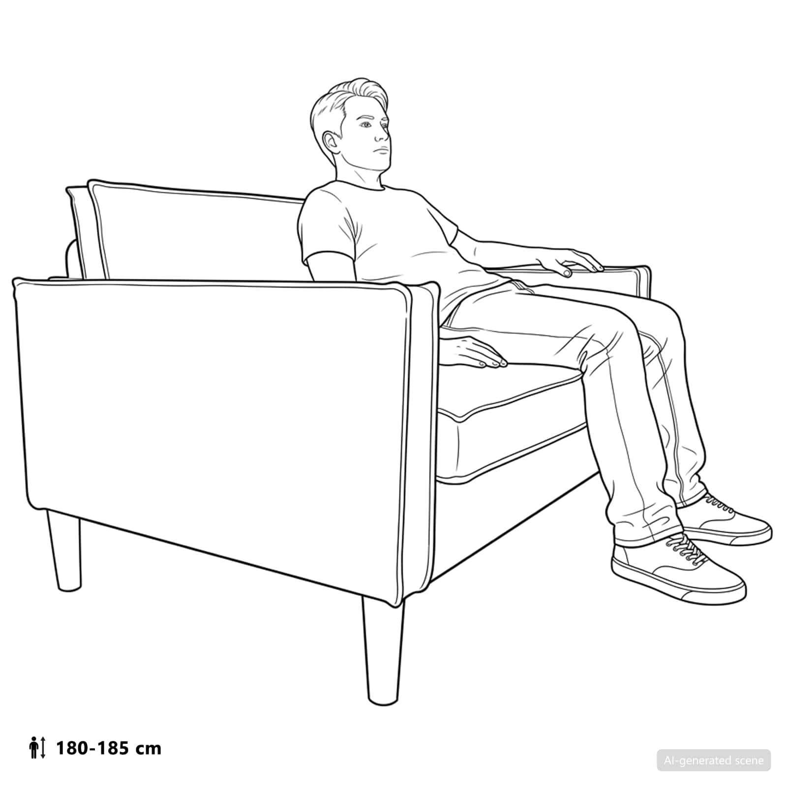 XXL fauteuil Wit Kunstleer