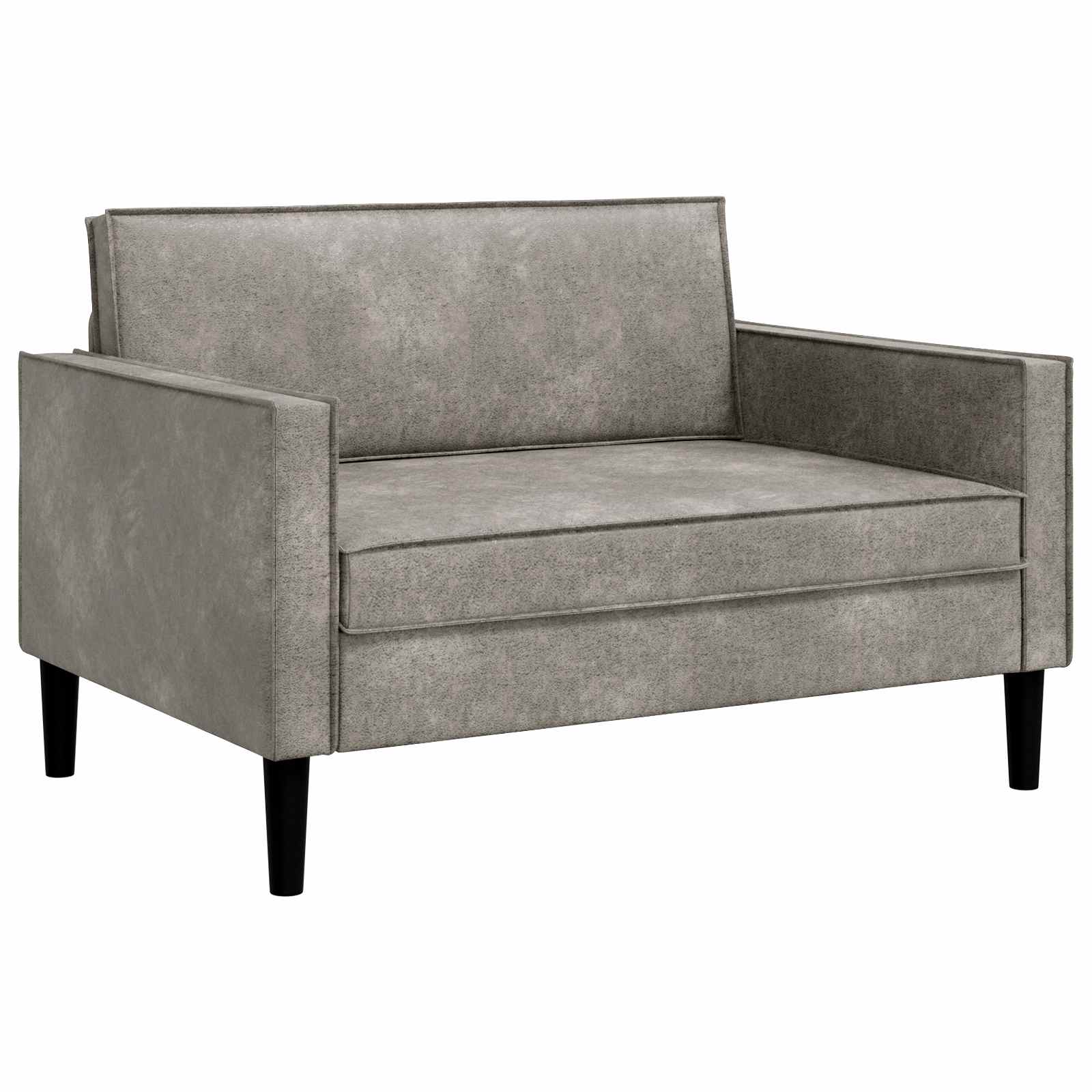 XXL fauteuil Lichtgrijs Nep Suede Leer