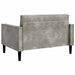 XXL fauteuil Lichtgrijs Nep Suede Leer