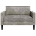 XXL fauteuil Lichtgrijs Nep Suede Leer