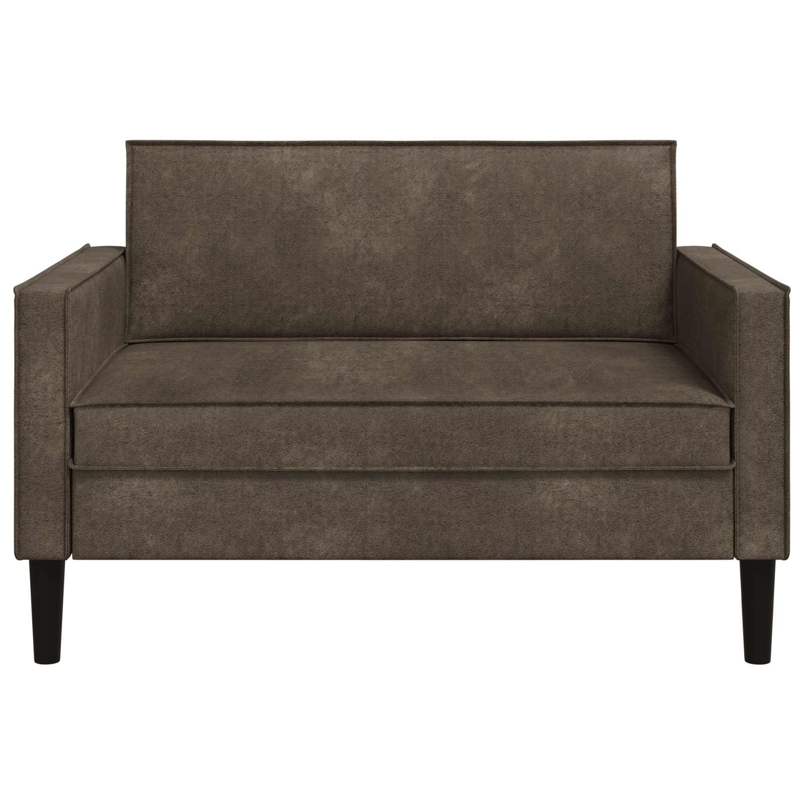 XXL fauteuil Donkergrijs Nep Suede Leer