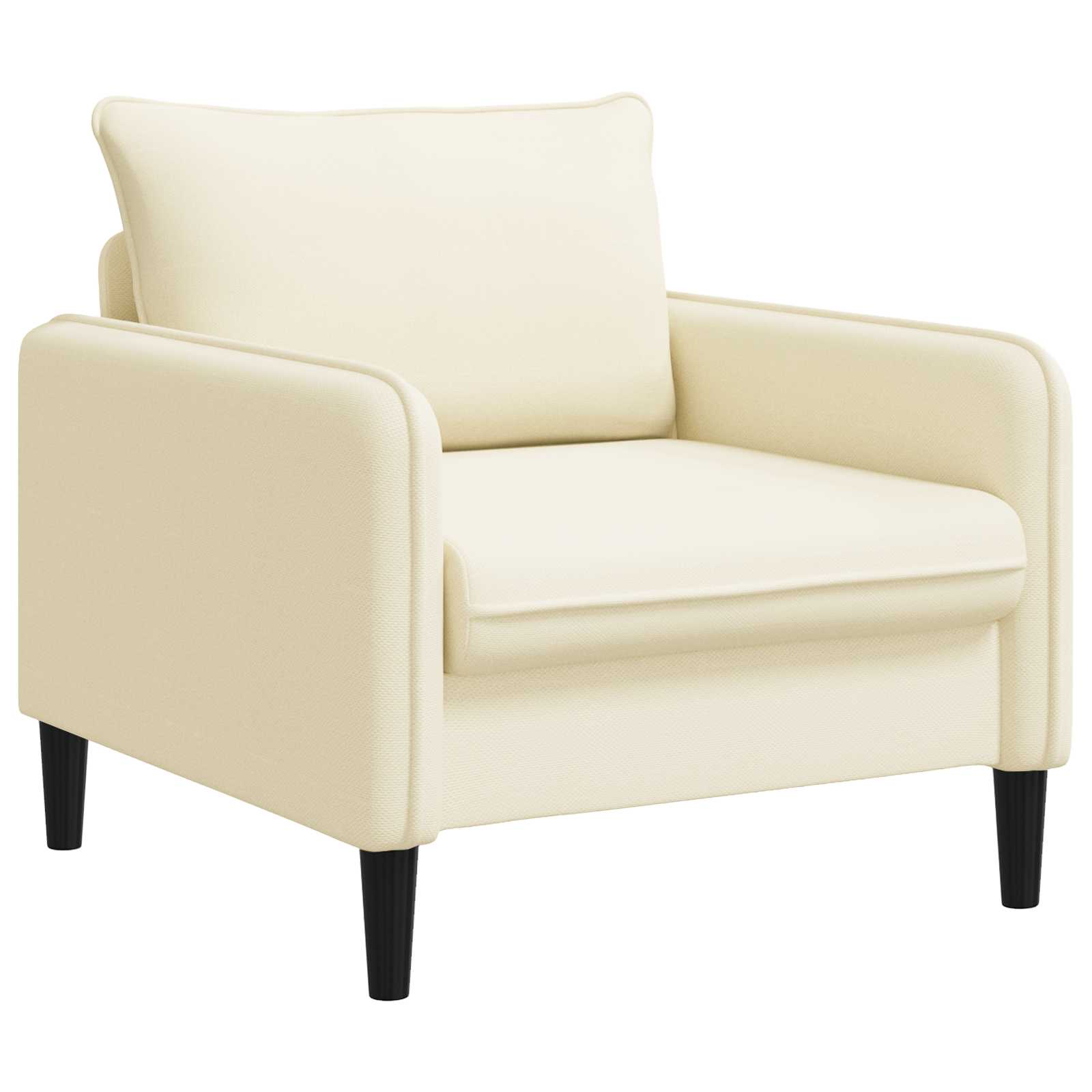 XL fauteuil Crèmekleurig fluweel