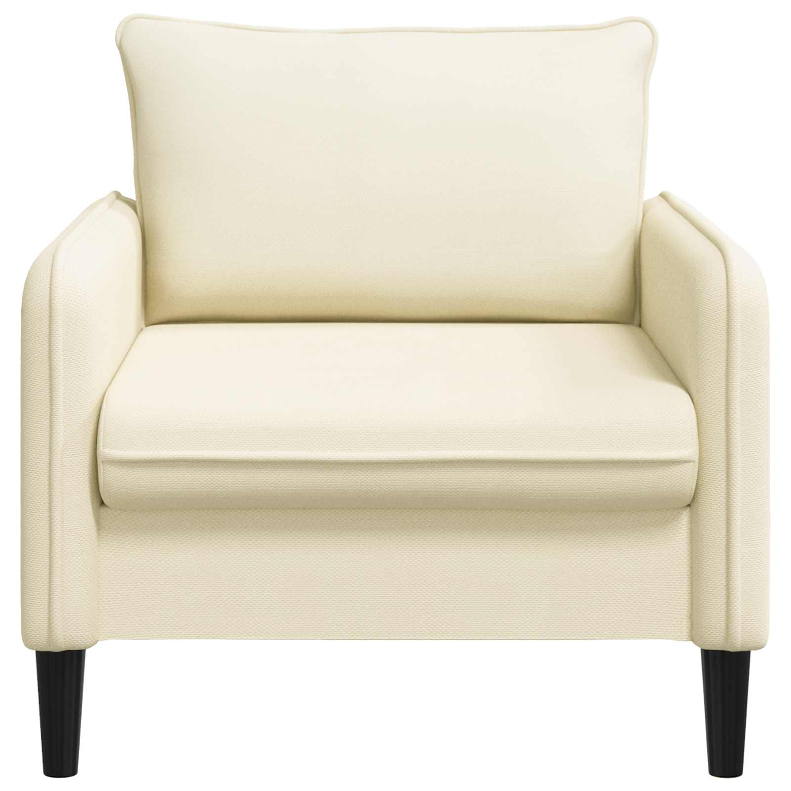 XL fauteuil Crèmekleurig fluweel