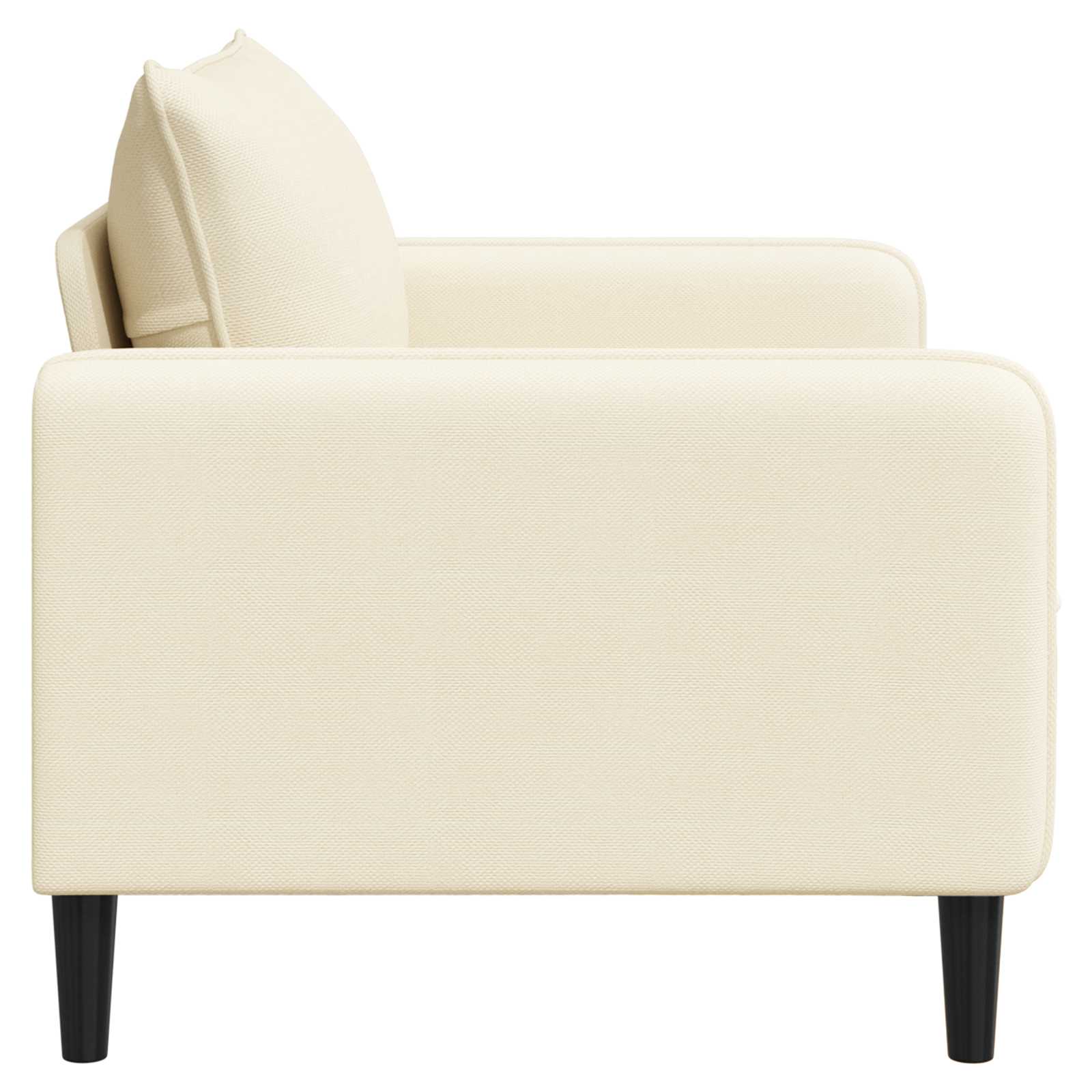 XL fauteuil Crèmekleurig fluweel
