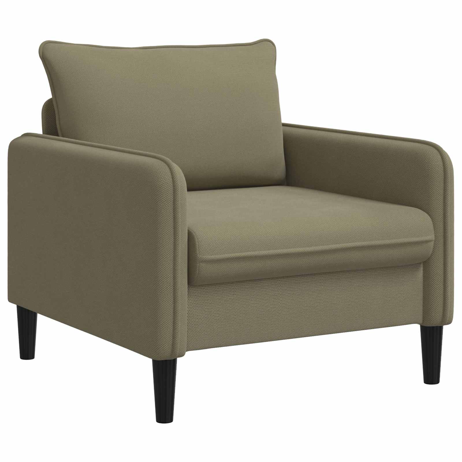 XL fauteuil Kaki fluweel