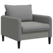XL fauteuil Donkergrijs fluweel