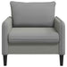 XL fauteuil Donkergrijs fluweel