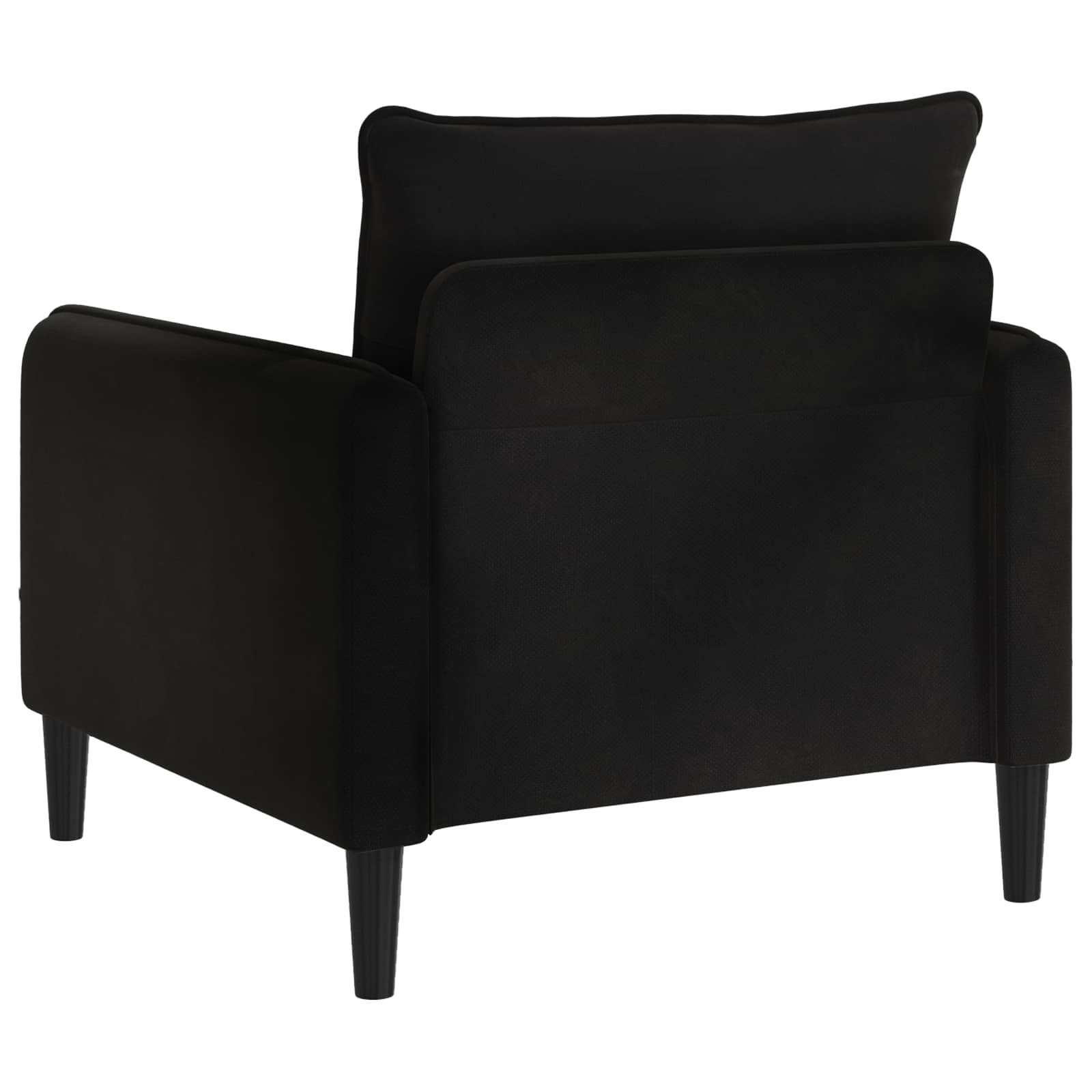 XL fauteuil Zwart fluweel