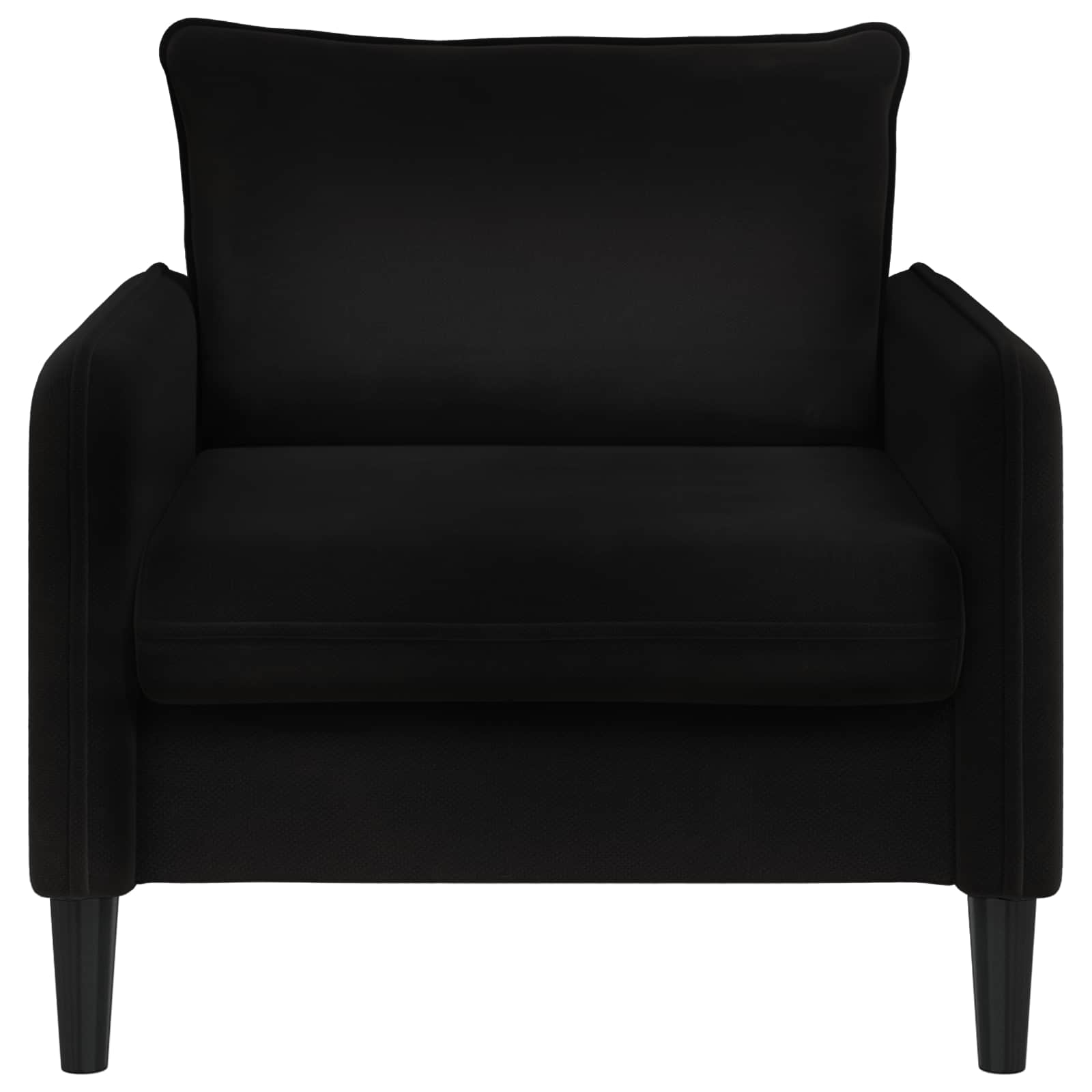 XL fauteuil Zwart fluweel