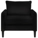 XL fauteuil Zwart fluweel