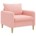 XL fauteuil Roze Bouclé