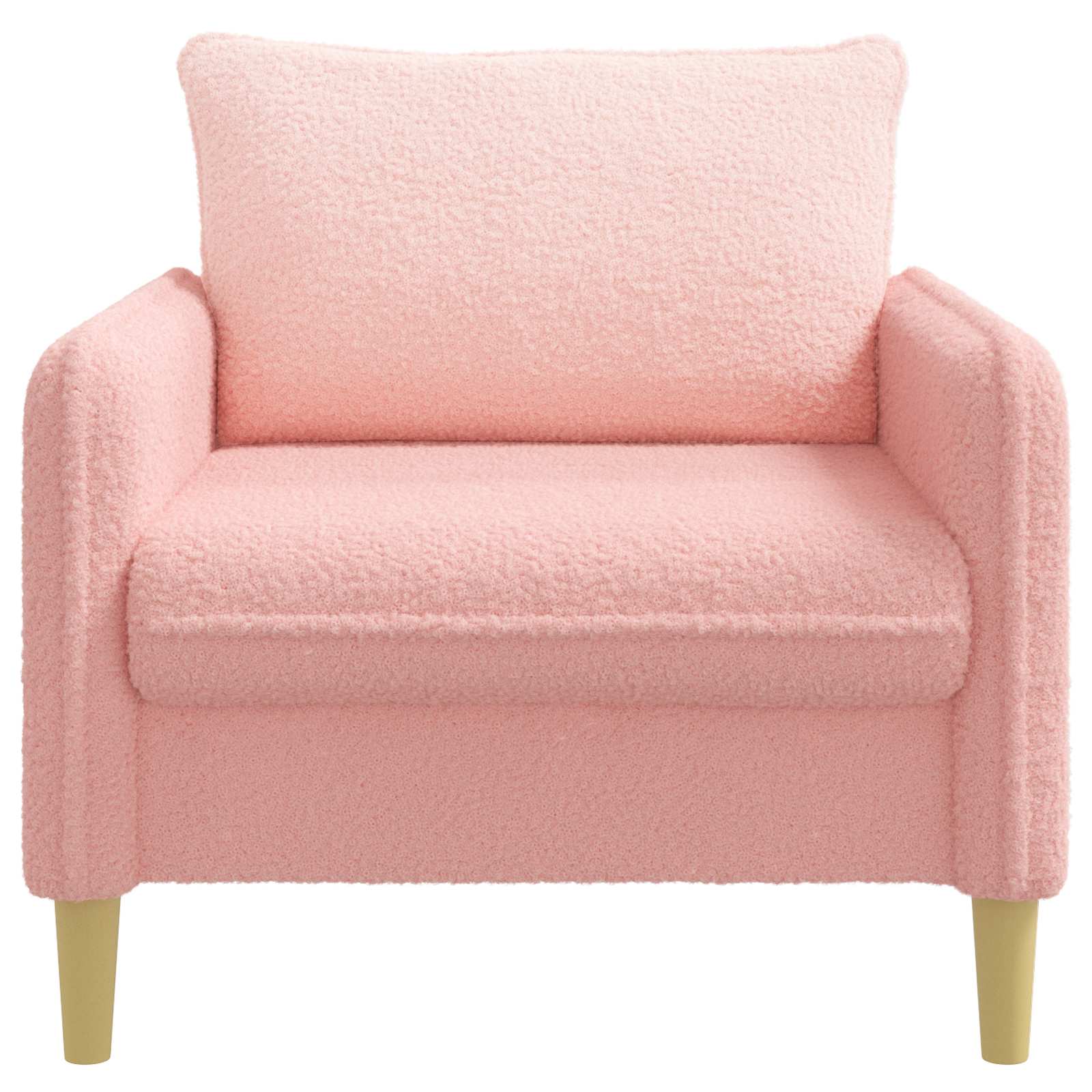 XL fauteuil Roze Bouclé