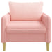 XL fauteuil Roze Bouclé