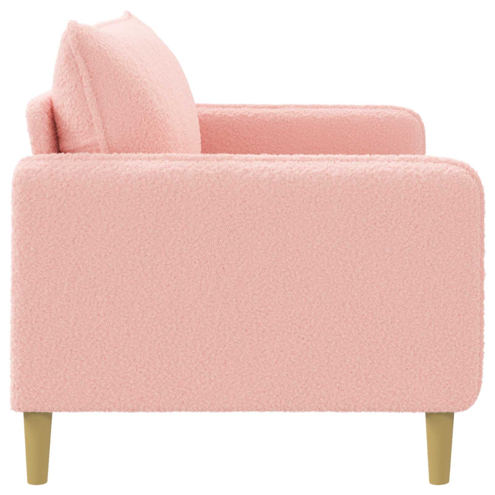 XL fauteuil Roze Bouclé