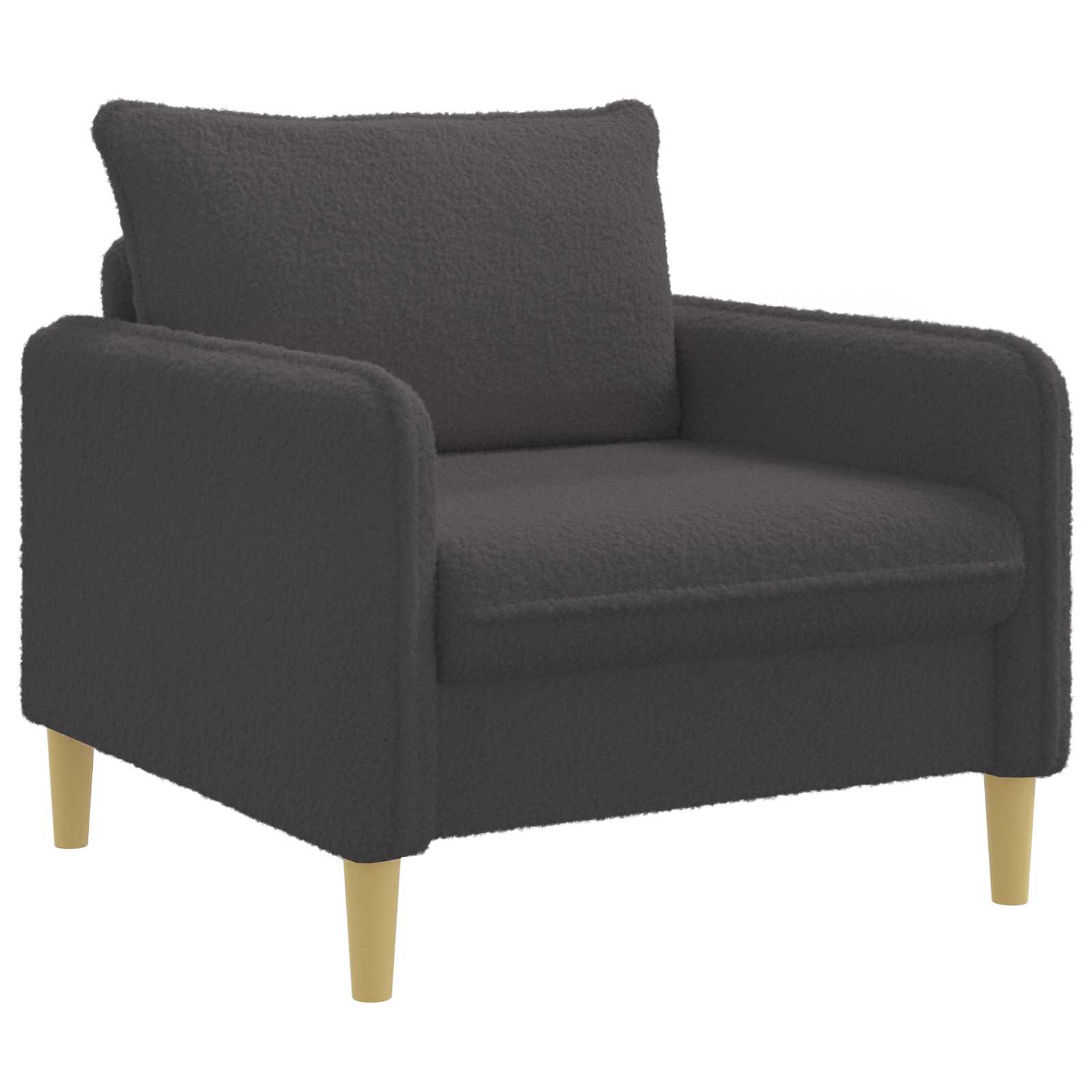XL fauteuil Donkergrijs Bouclé