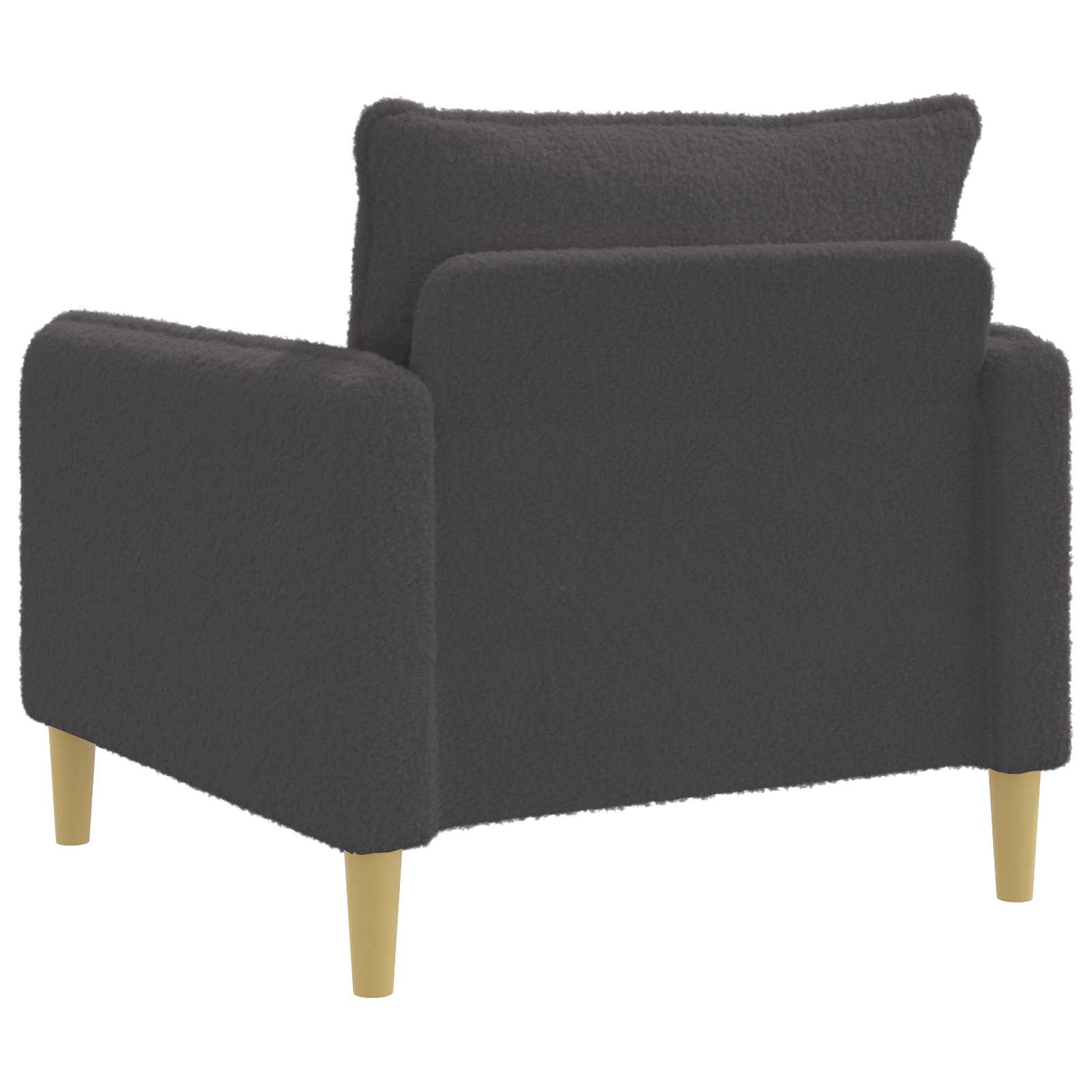 XL fauteuil Donkergrijs Bouclé