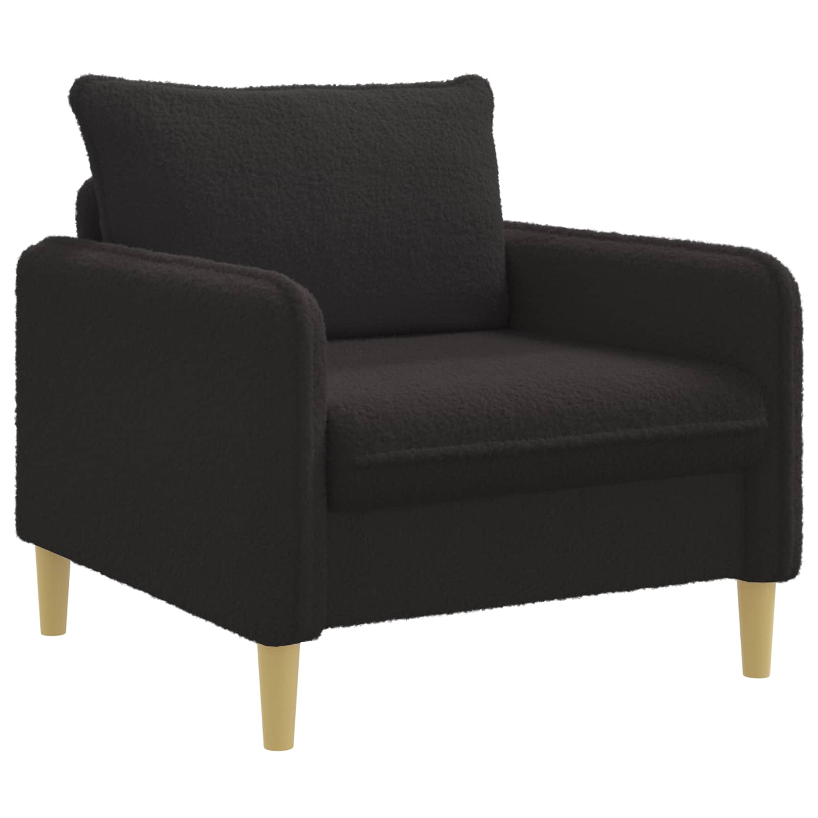 XL fauteuil Zwart Bouclé