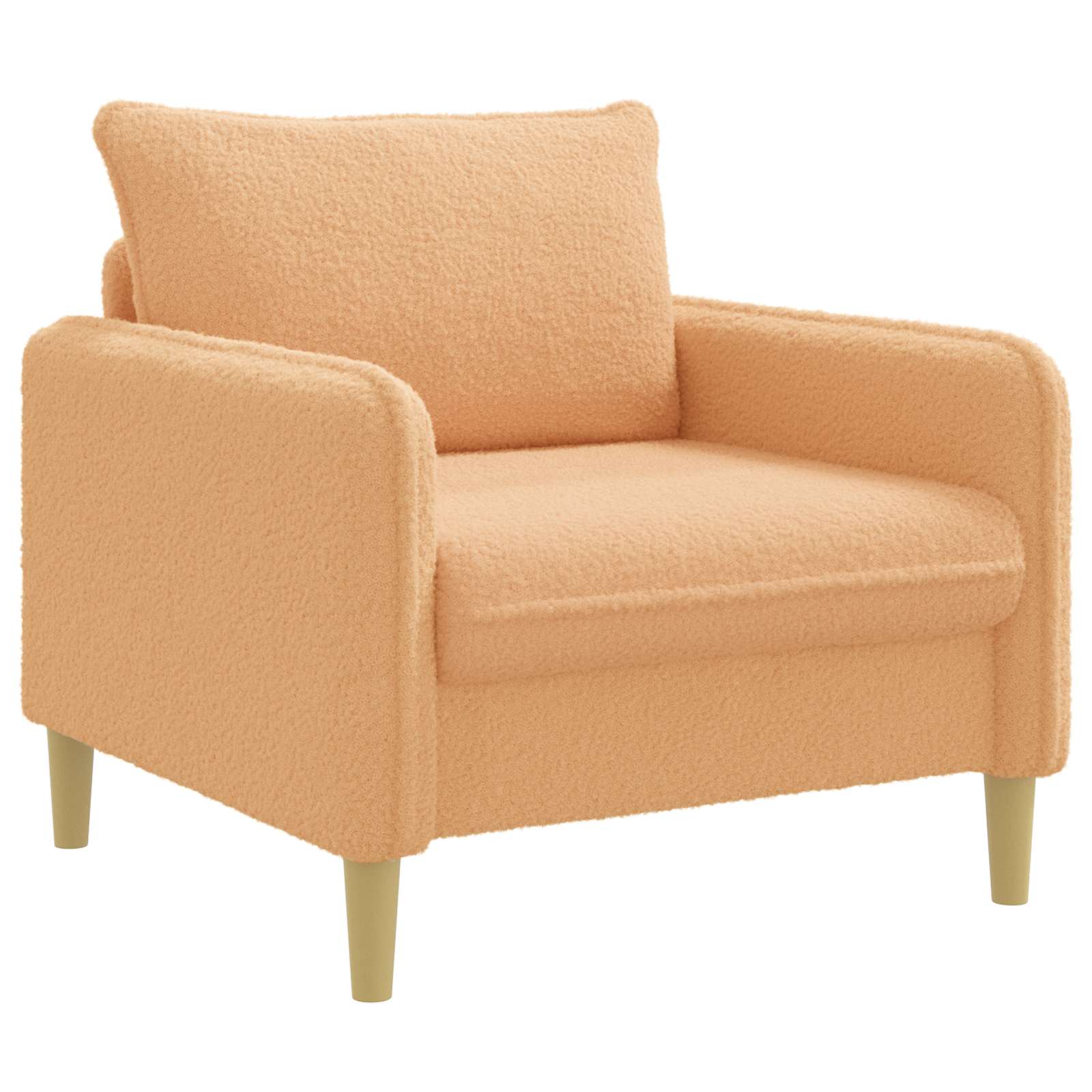 XL fauteuil Beige Bouclé