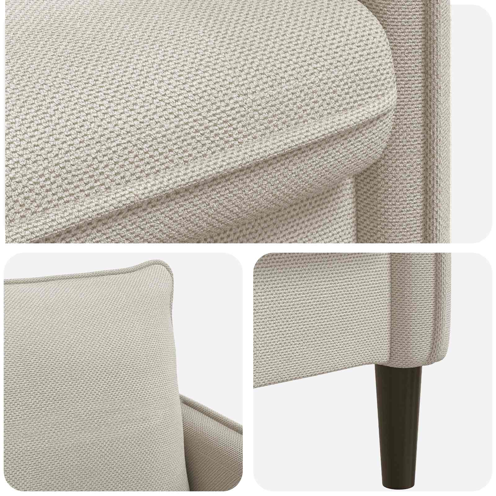 XXL fauteuil Beige fluweel