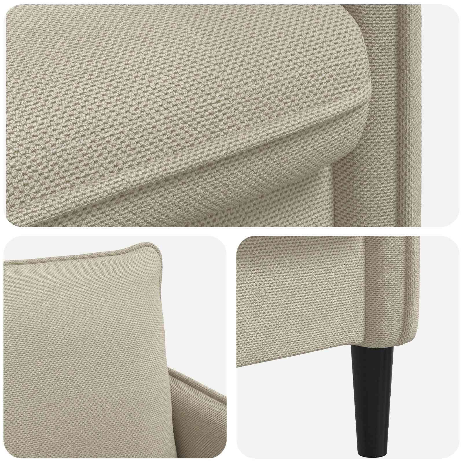 XXL fauteuil Beige fluweel