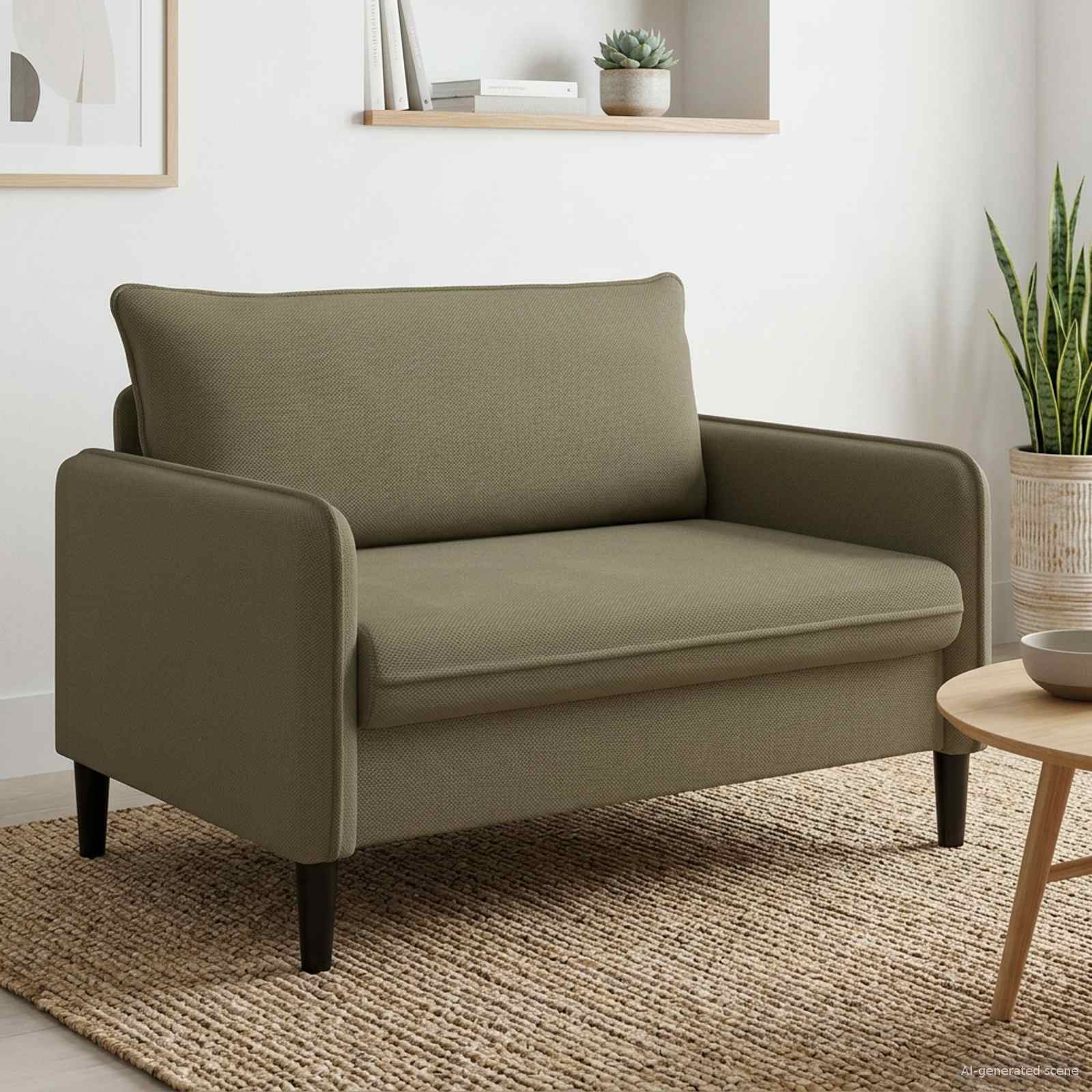 XXL fauteuil Kaki fluweel