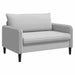 XXL fauteuil Lichtgrijs fluweel