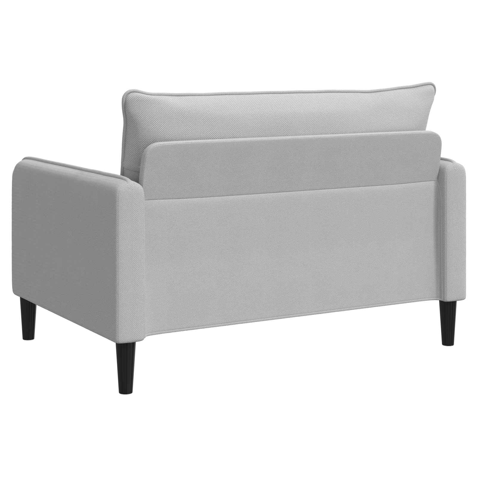 XXL fauteuil Lichtgrijs fluweel