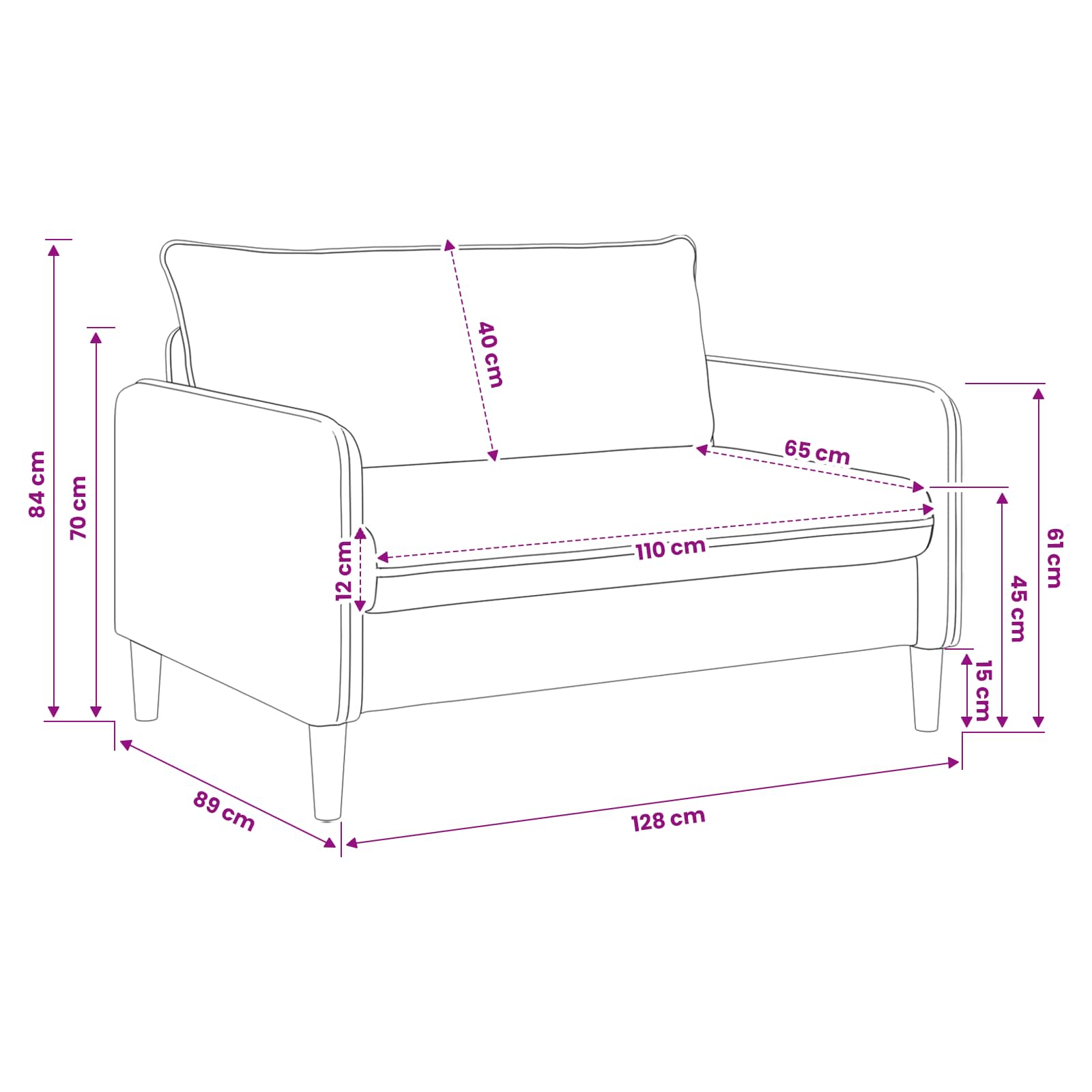 XXL fauteuil Lichtgrijs fluweel