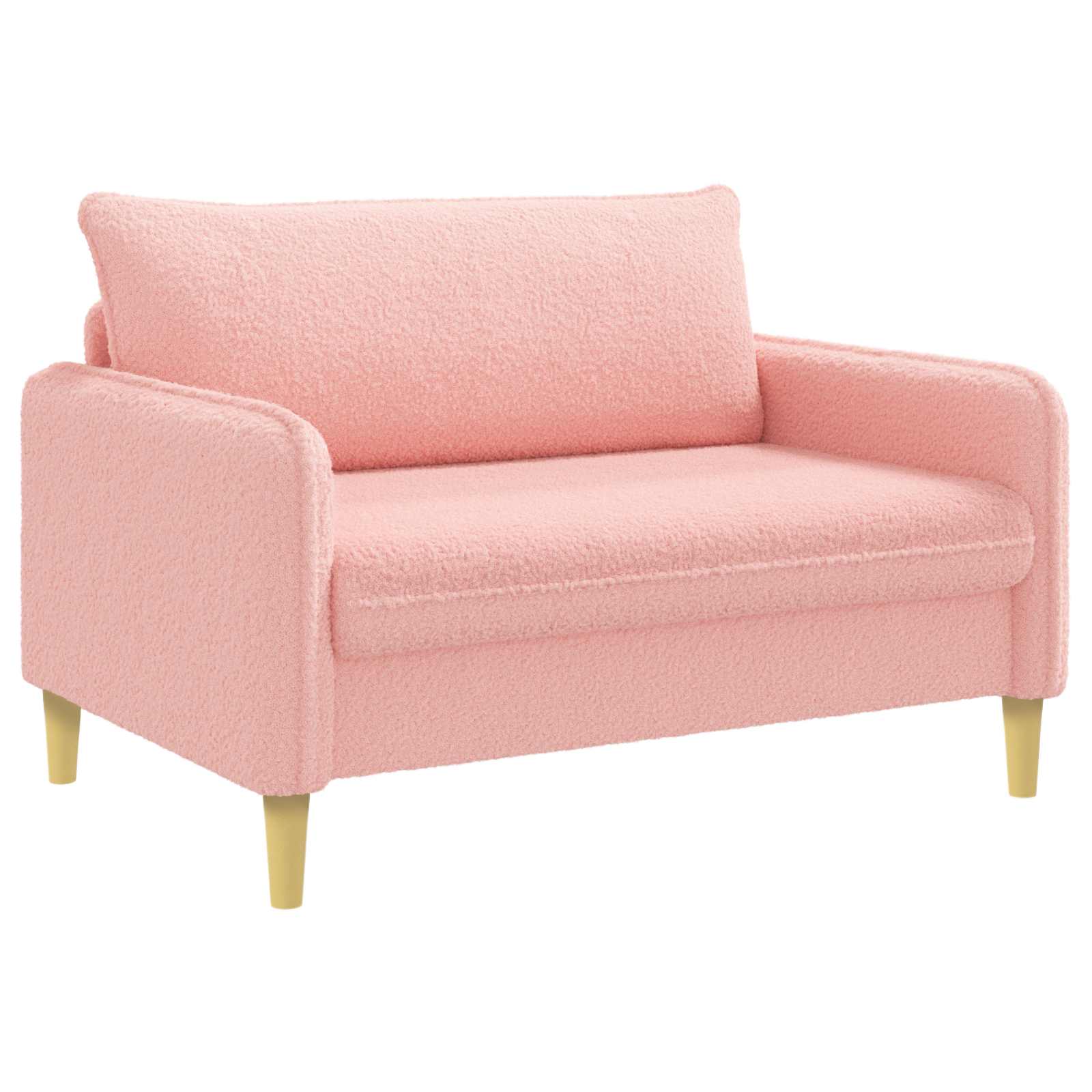 XXL fauteuil Roze Bouclé
