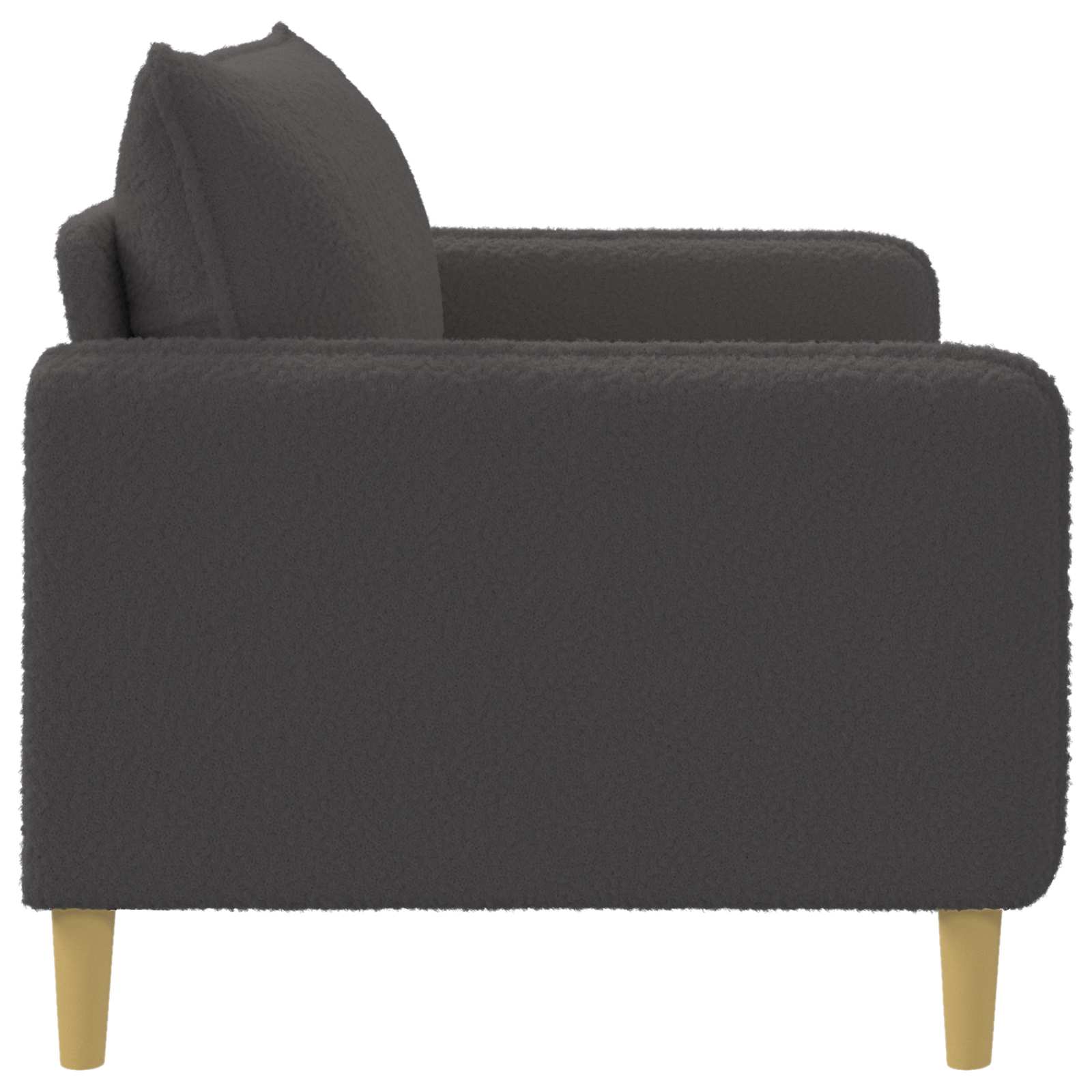XXL fauteuil Donkergrijs Bouclé