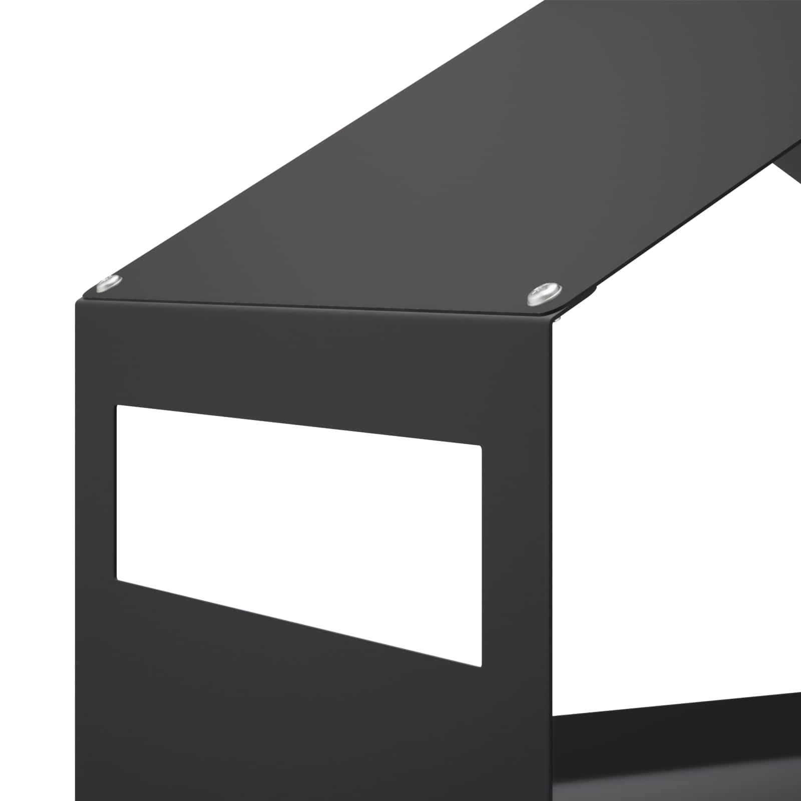 Hangend vogelvoederhuisje Staal Zwart 30 x 23 x 23 cm
