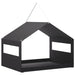 Hangend vogelvoederhuisje Staal Zwart 30 x 23 x 23 cm