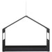 Hangend vogelvoederhuisje Staal Zwart 30 x 23 x 23 cm