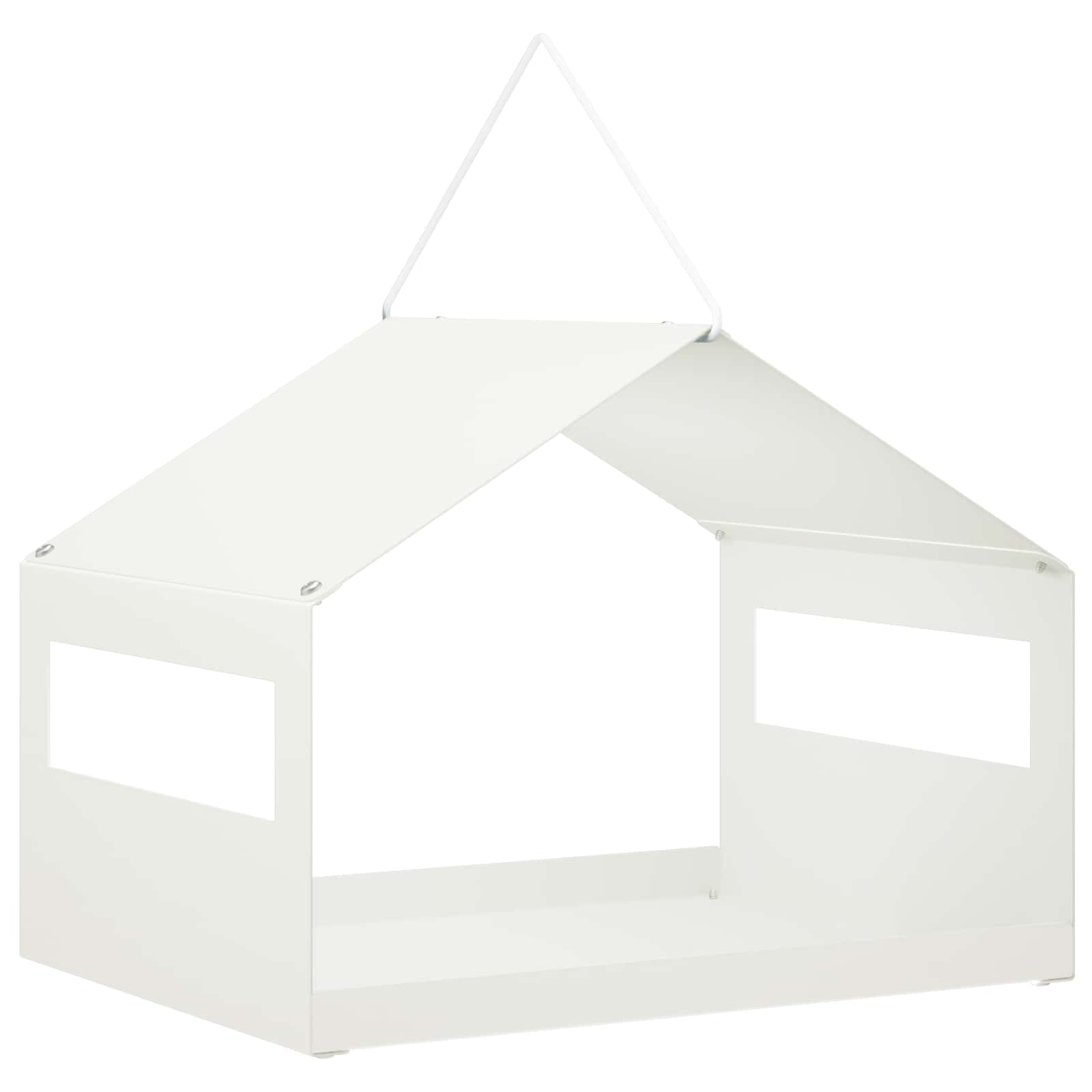 Hangend vogelvoederhuisje Staal Wit 30 x 23 x 23 cm