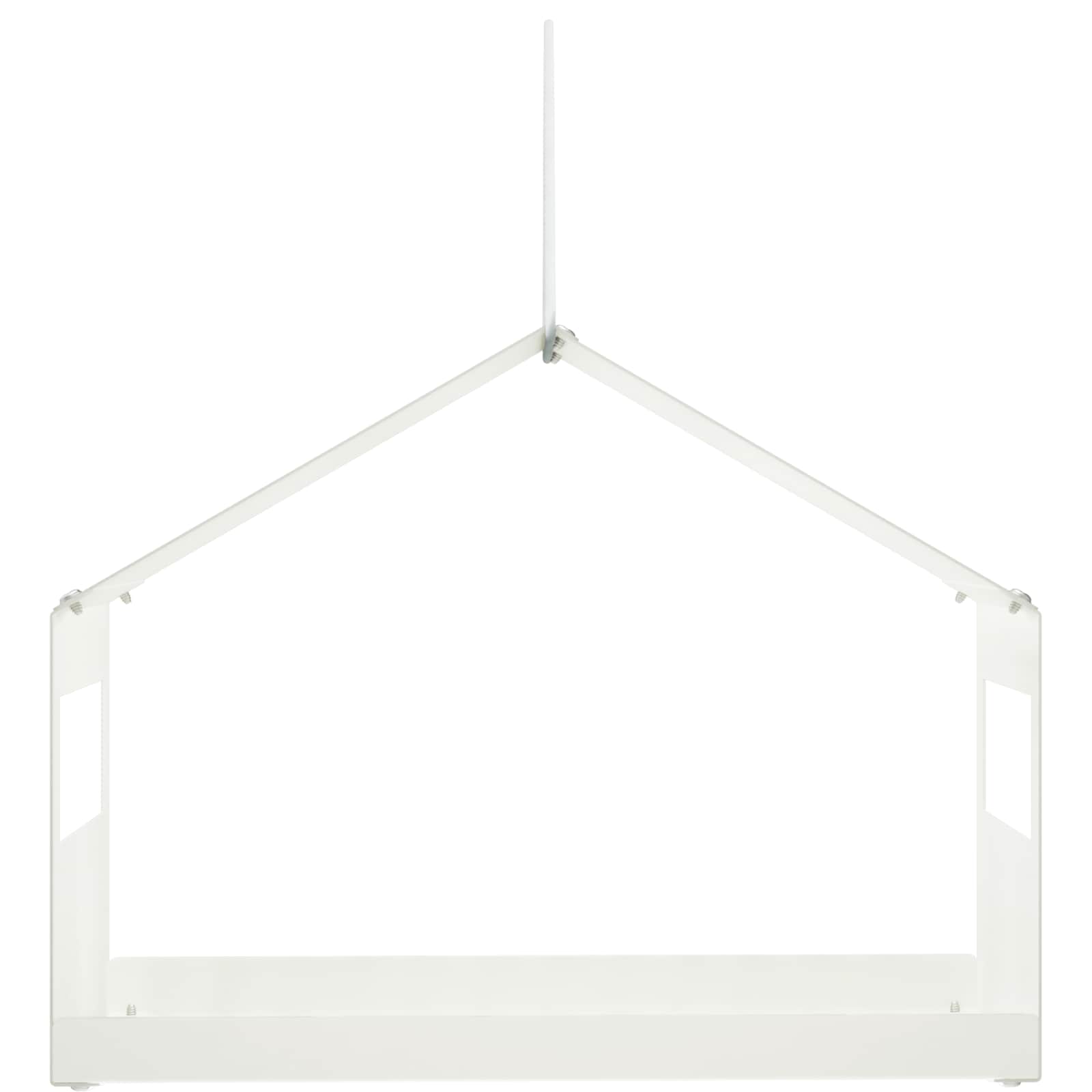 Hangend vogelvoederhuisje Staal Wit 30 x 23 x 23 cm