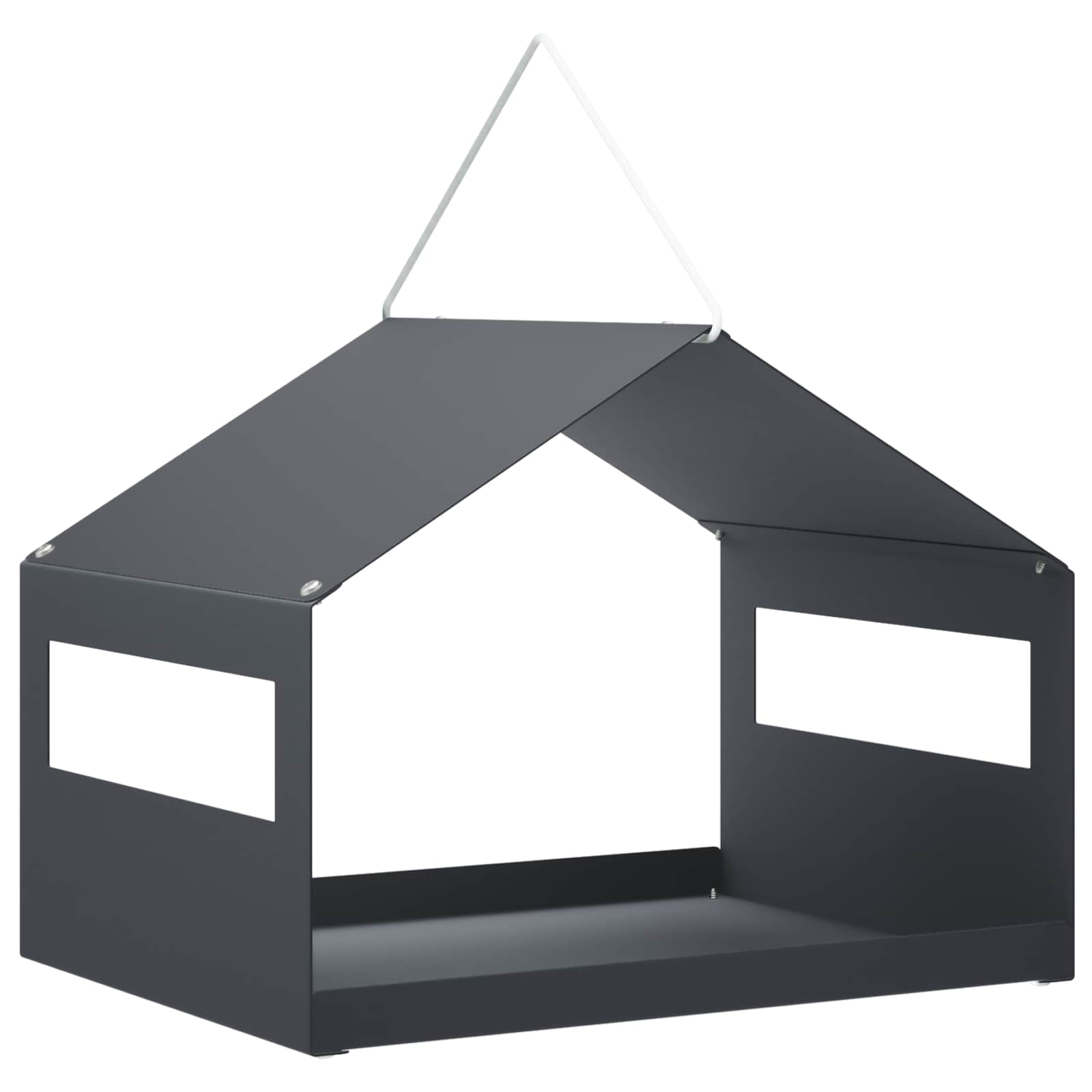 Hangend vogelvoederhuisje Staal Antraciet 30 x 23 x 23 cm
