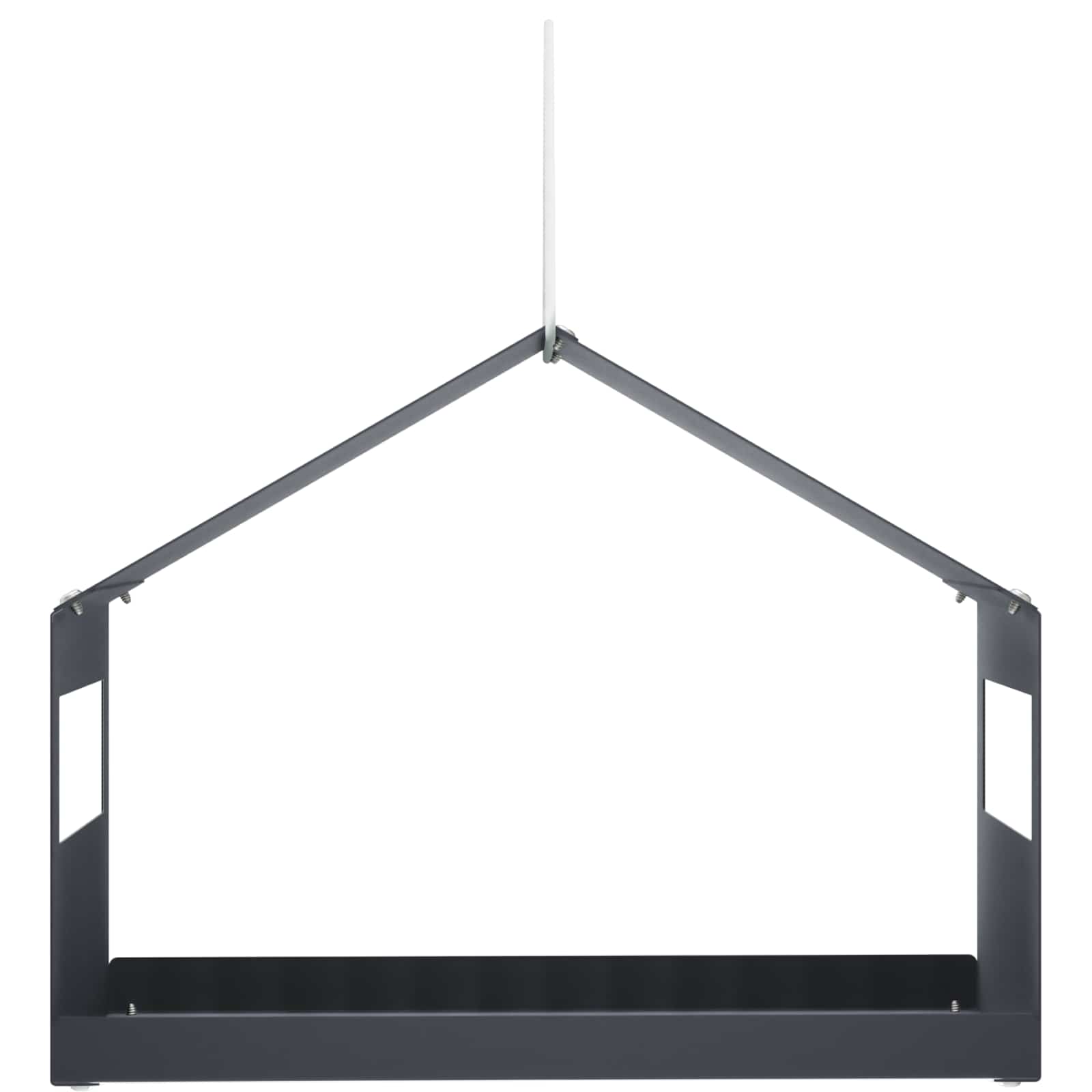 Hangend vogelvoederhuisje Staal Antraciet 30 x 23 x 23 cm