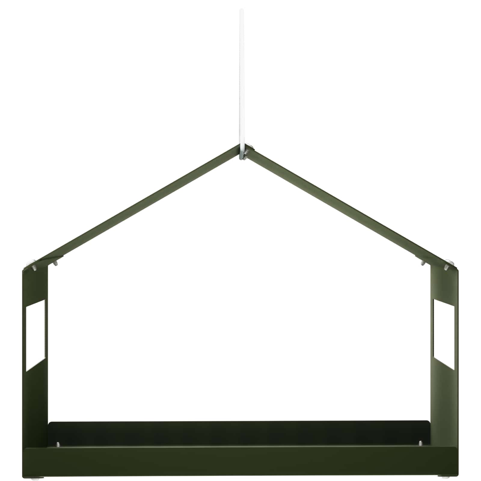 Hangend vogelvoederhuisje Staal Olijfgroen 30 x 23 x 23 cm