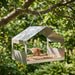 Hangend vogelhuisje Roestvrij staal zilver