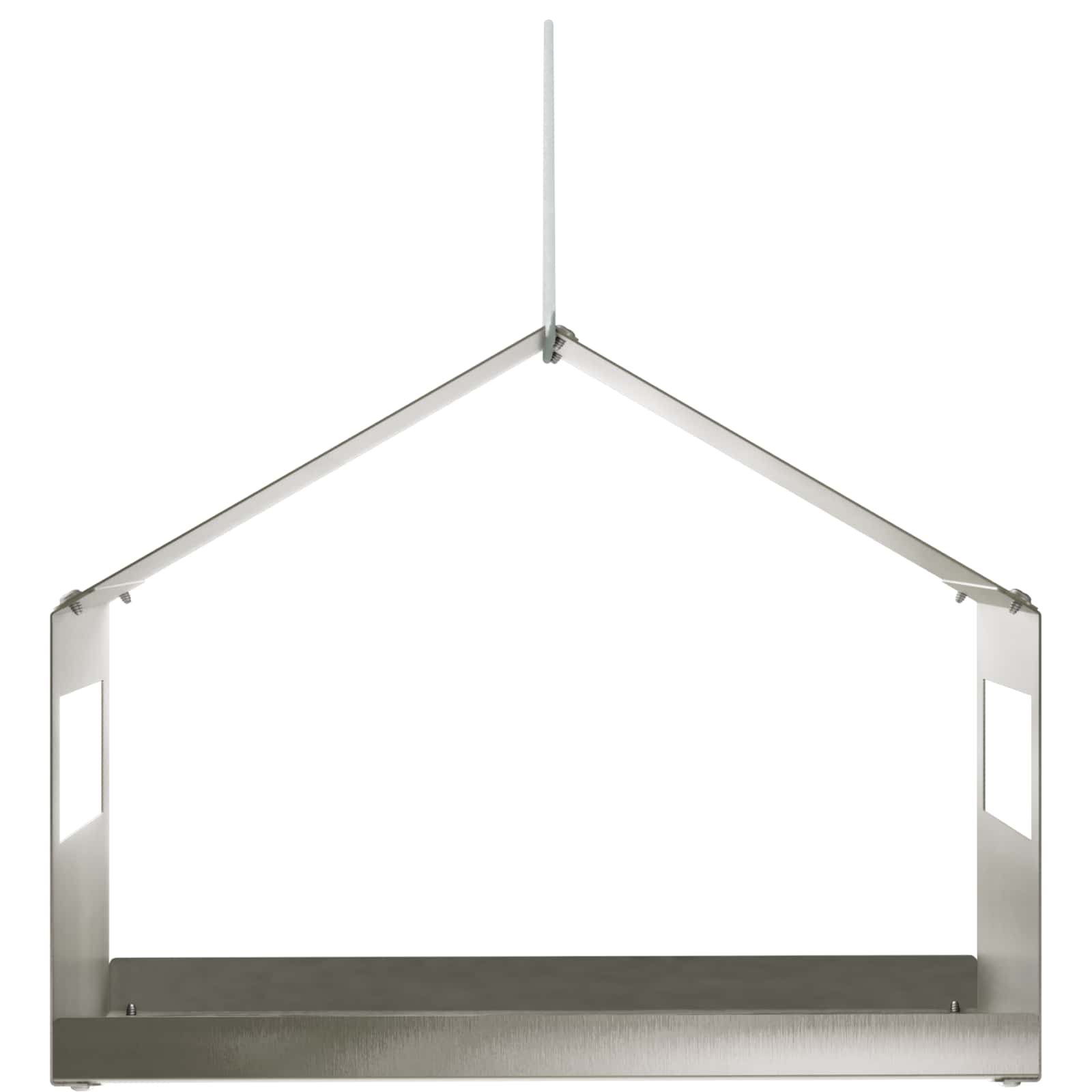 Hangend vogelhuisje Roestvrij staal zilver